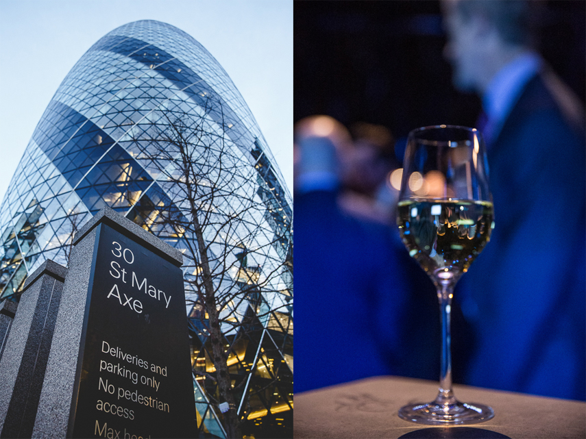 Event photographer for Gherkin 30 St Mary Axe